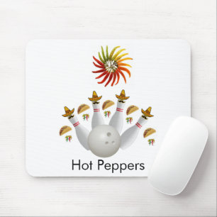 Hot Peppers Bowling Balls Mouse Pad! Mouse Pad