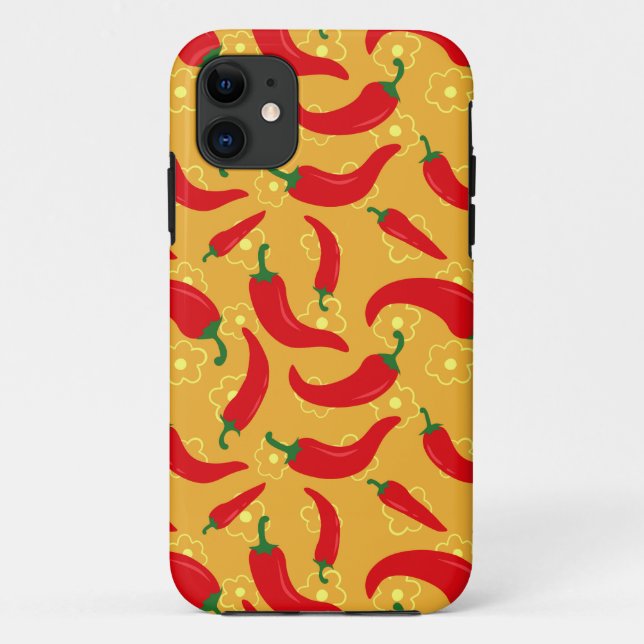 Hot Peppers Case-Mate iPhone Case (Back)