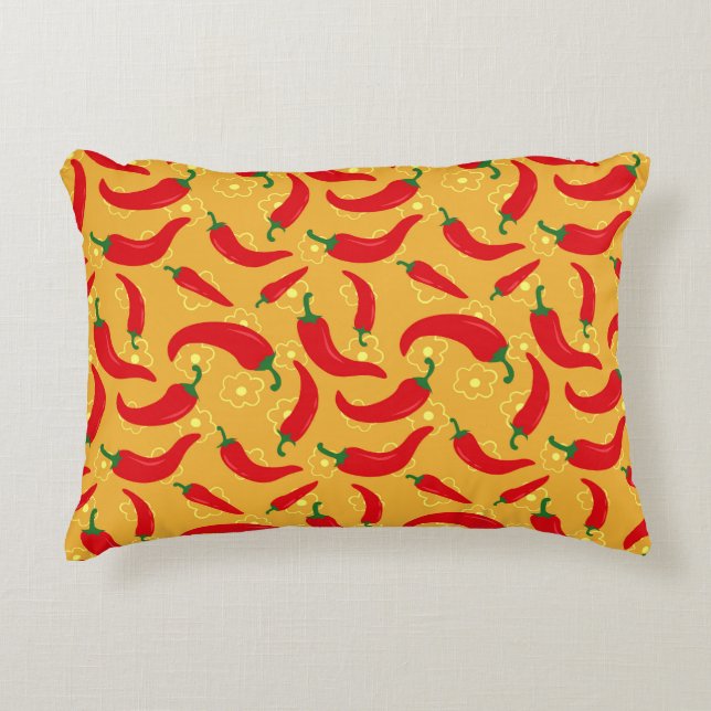 Hot Peppers Decorative Cushion (Front)