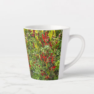 Hot Peppers for Hot Coffee! Latte Mug