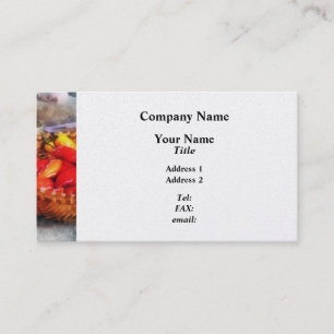Hot Peppers in Farmers Market Business Card