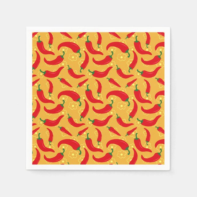 Hot Peppers Napkin (Front)