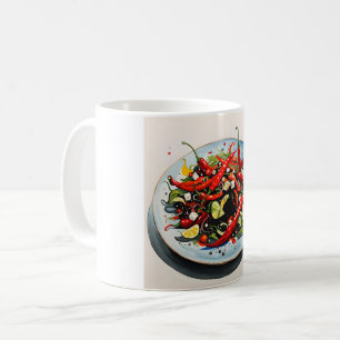 Hot Peppers Salad  Coffee Mug