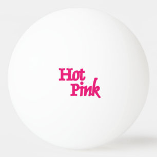 Hot Pink 1 star white ping pong ball