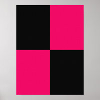 Hot Pink and Black Color Blocks