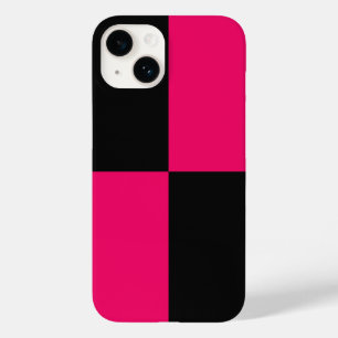 Hot Pink and Black Colour Blocks  Case-Mate iPhone 14 Case
