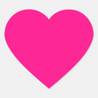 Hot Pink and Customisable Heart Sticker