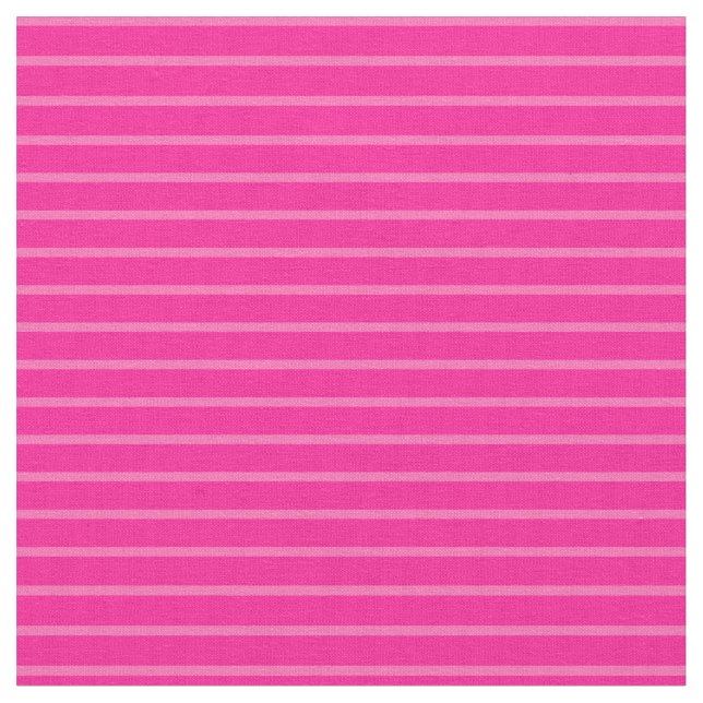 Hot Pink and Deep Pink Coloured Lines Fabric (Close Up)