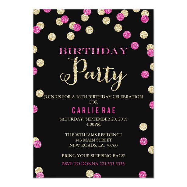 Hot Pink Invitations & Announcements | Zazzle AU