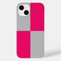 Hot Pink and Gray Color Blocks 