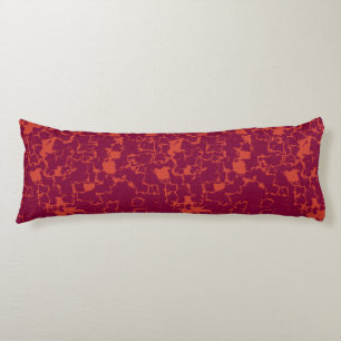 Hot Pink and Orange Abstract Body Cushion
