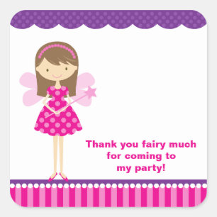 Hot Pink and Purple Fairy Stickers