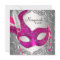 Hot Pink and Silver Mask Masquerade Party