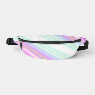 Hot Pink and White Strips Bum Bags