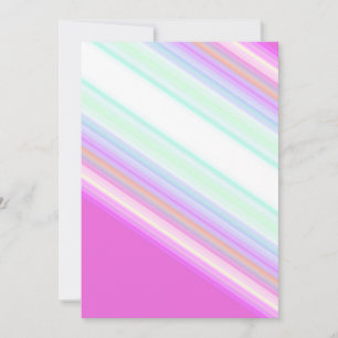 Hot Pink and White Strips Holiday Card