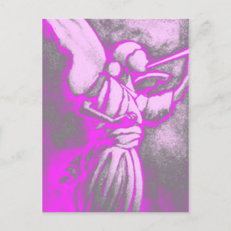 Hot Pink Angel Postcard