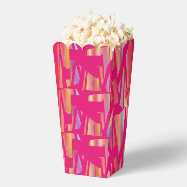 Hot Pink art popcorn boxes (Popped)