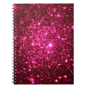 Hot Pink Astral Glitter Notebook