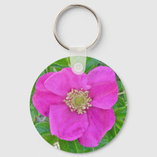 Hot Pink Beach Rose Coordinating Items Key Ring