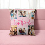 Hot Pink Best Friends 6 Photo Collage Keepsake Cushion<br><div class="desc">Capture the essence of friendship with the Hot Pink Best Friends 6 Photo Collage Keepsake Throw Pillow. This personalised pillow showcases a vibrant hot pink design and a beautifully arranged collage of six cherished photos, celebrating unforgettable moments with your best friends. Crafted from high-quality materials, it adds a stylish and...</div>