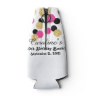 Hot Pink, Black and Gold Glitter Confetti | 50th