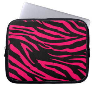 Hot Pink Black Zebra Print Animal Protective Case