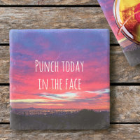 Hot Pink Blue Sunset Punch Today In The Face Bold