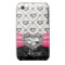 Hot Pink Bow Diamond Heart iPhone 3 Case Mate