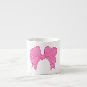 Hot Pink Bow Espresso Mug