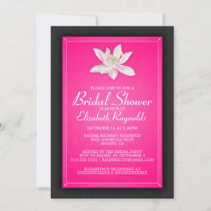 Hot Pink Bridal Shower Invitations