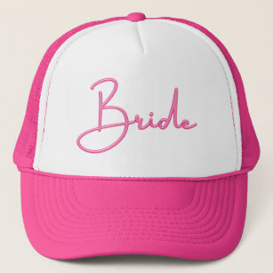 Hot Pink Bride  Trucker Hat