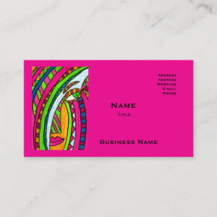 Hot Pink Business Cards