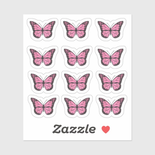 hot pink butterflies (Sheet)