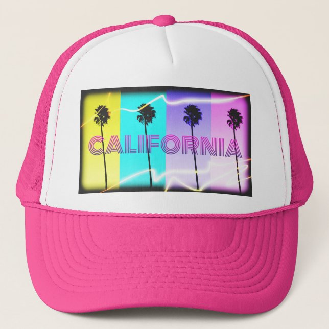 Hot Pink "California Love" Trucker Hat (Front)