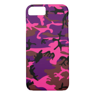 Hot Pink Camo iPhone 8/7 Case