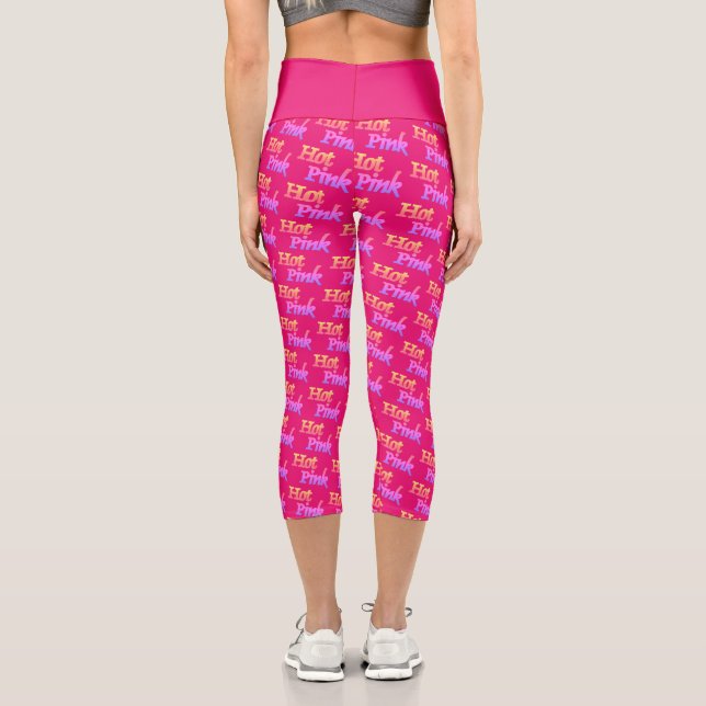 Hot Pink capris pants (Back)