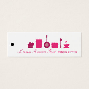 Hot Pink Catering Business Product Hang Tag Label
