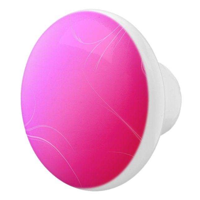 Hot Pink Ceramic Knob (Right)