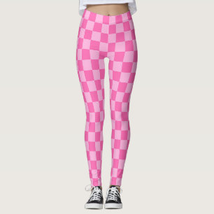 Hot Pink Chequerboard Leggings