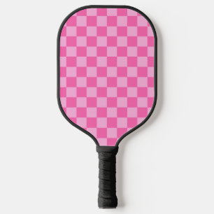 Hot Pink Chequerboard Pickleball Paddle