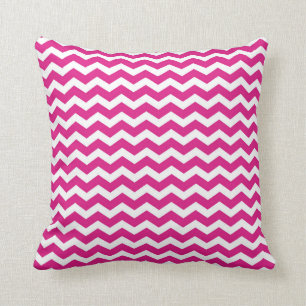 Hot Pink Chevron Pillow