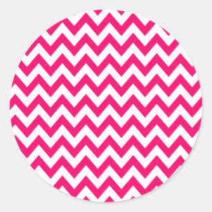Hot Pink Chevron Stickers