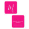 hot pink- chic monogram 