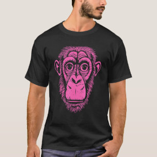 Hot Pink Chimpanzee Ape Not Monkey Cute Chimp T-Shirt