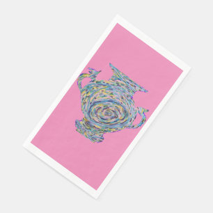 Hot Pink Chinoiserie Ginger Jar Jars Napkin