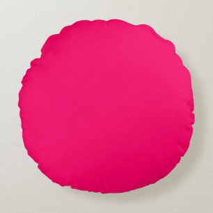 Hot Pink Color Round Cushion