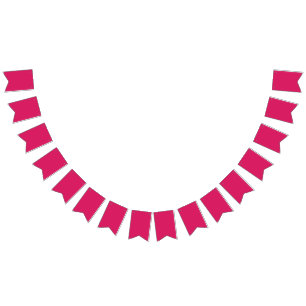 Hot Pink Colour Block   Bold Wedding Template Bunting