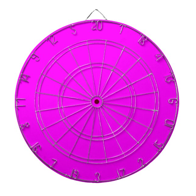 Hot Pink Colour Customised Designer Dartboard (Front)