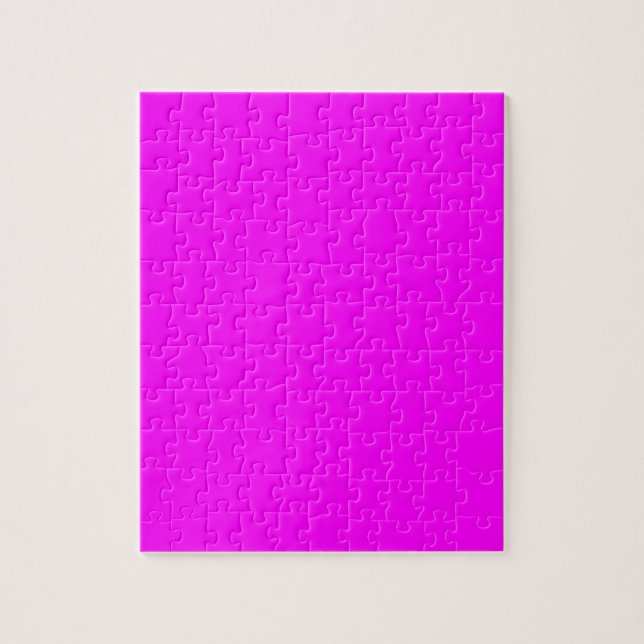 Hot Pink Colour Customised Designer Jigsaw Puzzle (Vertical)