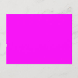 Hot Pink Colour Customised Designer Postcard